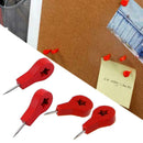 40 Pcs/Box Map Markers Wooden Drawing Photo Wall Studs Cork Board Pins Creative