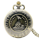 Large quartz pocket watch retro design never forget quartz pocket watch Z6T2