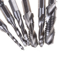 6 pc Drill Tap M3-M10 Countersink Deburr Set Metric Combination Drill Tap  BX
