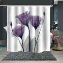180x180Cm Flower Waterproof Shower Curtain Waterproof Polyester Fabric Bath