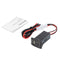 For MAZDA USB Car Charger with Blue LED Voltmeter 2.1A USB Charger Socket