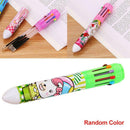 Ten Color Retractable Pen - Retro Pen Multicolor Inks 10-in-1 Pen 0.5mm