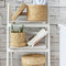 3 Pcs/Set Handmade Straw Woven Storage Basket With Lid Snack Organizer Stor S7I8