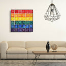 5D DIY Full Drill Diamond Painting Color Geometric Cross Stitch Embroidery
