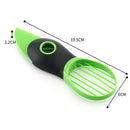 3 In 1 Avocado Slicer Peeler Cutter Tools Multifunction Plastic KnifeB Nw