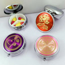 Travel Makeup Storage Container Folding Metal Pill Case Medicine Organizer  tbTE