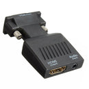 1080P VGA Male to HDMI Female Adapter Converter with USB Audio Cable V3C3