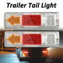 2PCS 12V 19-LED Auto Truck Rear Tail Reverse Light Brake Lamp WaterproofB.kz