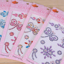 2Pcs Random Self Adhesive Glitter Rhinestone Crystal Stickers Diamond Gem OZ