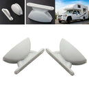2x Nylon Door Catch Retainer Stopper Latch Cabinet RV Boats Caravan White