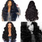 Black Curly Wavy Brazilian Remy Human Hair Body Wave Lace Front Human Hair Wig D