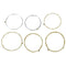 Set 6 Metal Strings for Acoustic Guitar 1 Meter 1M New