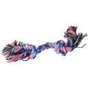 Family Dogs Pets Multicolor Braided Rope Bone Chewing Bone Tug Toy18cm Leng R7A4