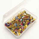 100pc/box Map Tacks National Flag Glue Thumbtack Push Pins Notice Board Mark Hn