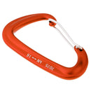2x Aluminum Safety Carabiner Hook Camping Keychain Backpack Buckle Orange