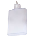 Flat Portable Plastic Water Bottle Sports Square Drinking Bottle White 400ml
