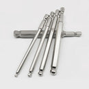 9Pcs S2 Steel Magnetic Hexagon 100Mm Length Ball Head Hex Driver Bit Set Ma
