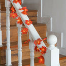 Christmas Maple Leaves Garland LED Fairy String Light (Black 4m 40 LED) A