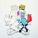 Metal Cutting Dies Stencils for DIY Scrapbooking Photo Album Fox Girl Card