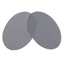 1 Pair Oval Iron/Sew On Patches Elbow Knee Repair Sewing Applique Grey