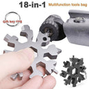 18-in-1 Stainless Steel Pocket Multi-Tool,Outdoor Camping Snowflake Screwdriver