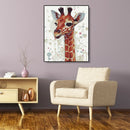 Painting By Numbers Kit DIY Clever Giraffe Canvas Oil Art Picture Craft
