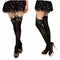 Lady Enticing Cat Tail Tattoo Printed Knee High Stockings Pantyhose Tights O8H6