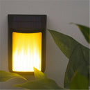 USB Solar Wall Light Waterproof Garden Landscape Human Induction Flame Lamp