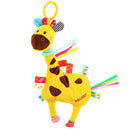2 pcs Plush Toys Hanging Crib Animal Baby Buggy Bed Rattles Pushchair Pram