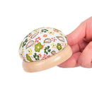 Wood Bottom Base Needle Pin Cushion Holder Sewing Stitch Needlework DIY Cr BX