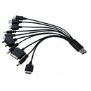 2 x Fast USB Charging Cable Universal 10 in 1 Multi Function Phone Cord Charger
