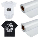 2Pcs 30cm 1m Printable Heat Transfer Vinyl Iron On for T Shirts Crafts Paper DIY