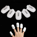 5pcs Nail Polish Remover Clips Nail Art Soak off Tool Manicure Cap Wrap Plastic