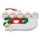 2020 Christmas Decoration Personalized Family Pandemic Ornaments (5 People)