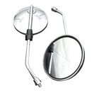 2Pcs Motorcycle Back View Mirror Electric Bicycle Moped 8mm Thread Handlebars