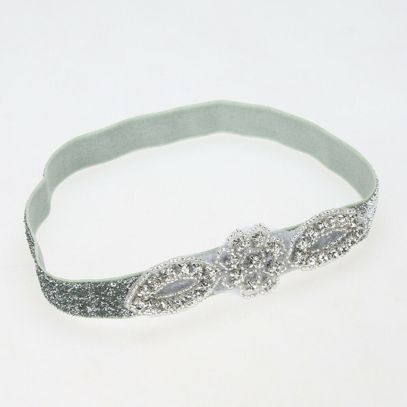 Baby Infant Kids Glittery Crystal Rhinestone Headband Hairband Head Wrap
