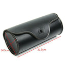 Motorcycle Fork Pouch Luggage Saddle Tool Barrel PU Leather Roll Bag CGY