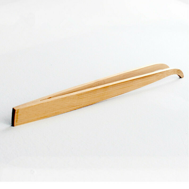 16.5cm Bamboo Tweezers Pet Insects Gardening Bent Feeding Tool