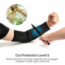 1 pair Arm Protection Sleeve Anti-Cut Steel wire Gardening Butcher Glass S7C6