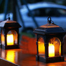 Retro Solar Candle Lantern Outdoor Path Garden Lawn Solar Hanging Light Gar Z3S4