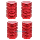 4pcs Red Aluminum Alloy Auto Car Wheel Tyre Tire Valve Dust Stem Air Caps Cover