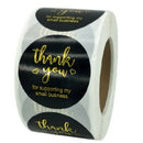 500Pcs/Roll Bronzing Paper Seal Label Thank You Stickers Custom Gift Bake DSEAU