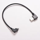 Hot USB 2.0 OTG Male to 90 Degree Angled Micro USB Male Cable Cord Adapter JR