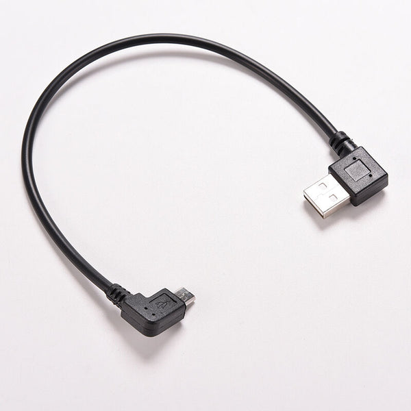 Hot USB 2.0 OTG Male to 90 Degree Angled Micro USB Male Cable Cord Adapter JR