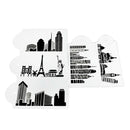 Birthday Wedding Cake Decor Border Stencils Plastic Painting Mold Building Theme
