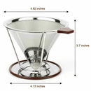 Coffee Filter,Stainless Steel Coffee Filter, Portable & Paperless Permanent S7C3