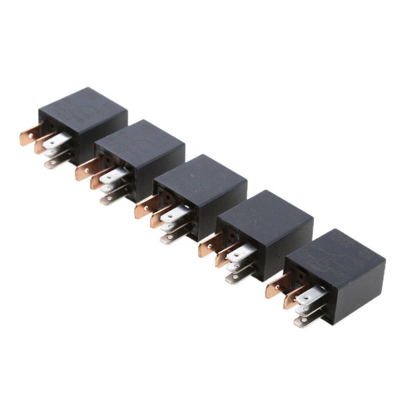 5 Pieces Micro 30A 5-Pin IP67 Automotive Changeover Relay for Car Bike Boat