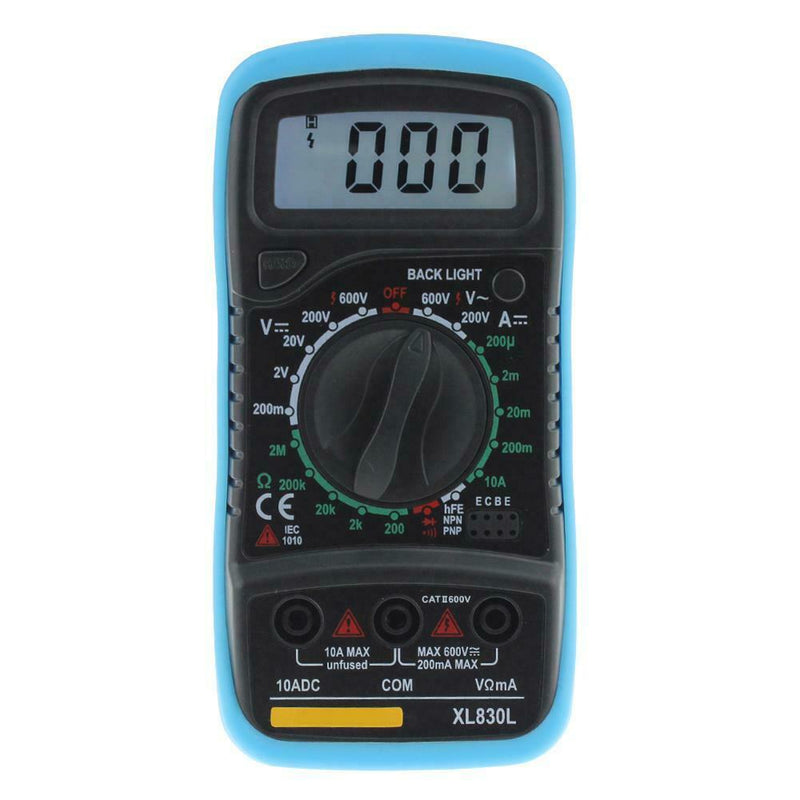 XL830L Digital LCD Multimeter Voltmeter Ammeter AC/DC/OHM Volt Tester Curre A
