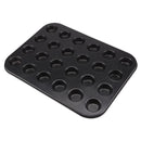 Mini Muffin Pan 24 Cup Nonstick Carbon Steel Cupcake Pan Baking Tray Black S7E5