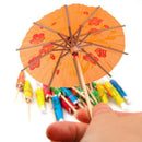24 Multi Coloured Paper Cocktail Umbrellas Parasols Party Drink Accessories O1K4